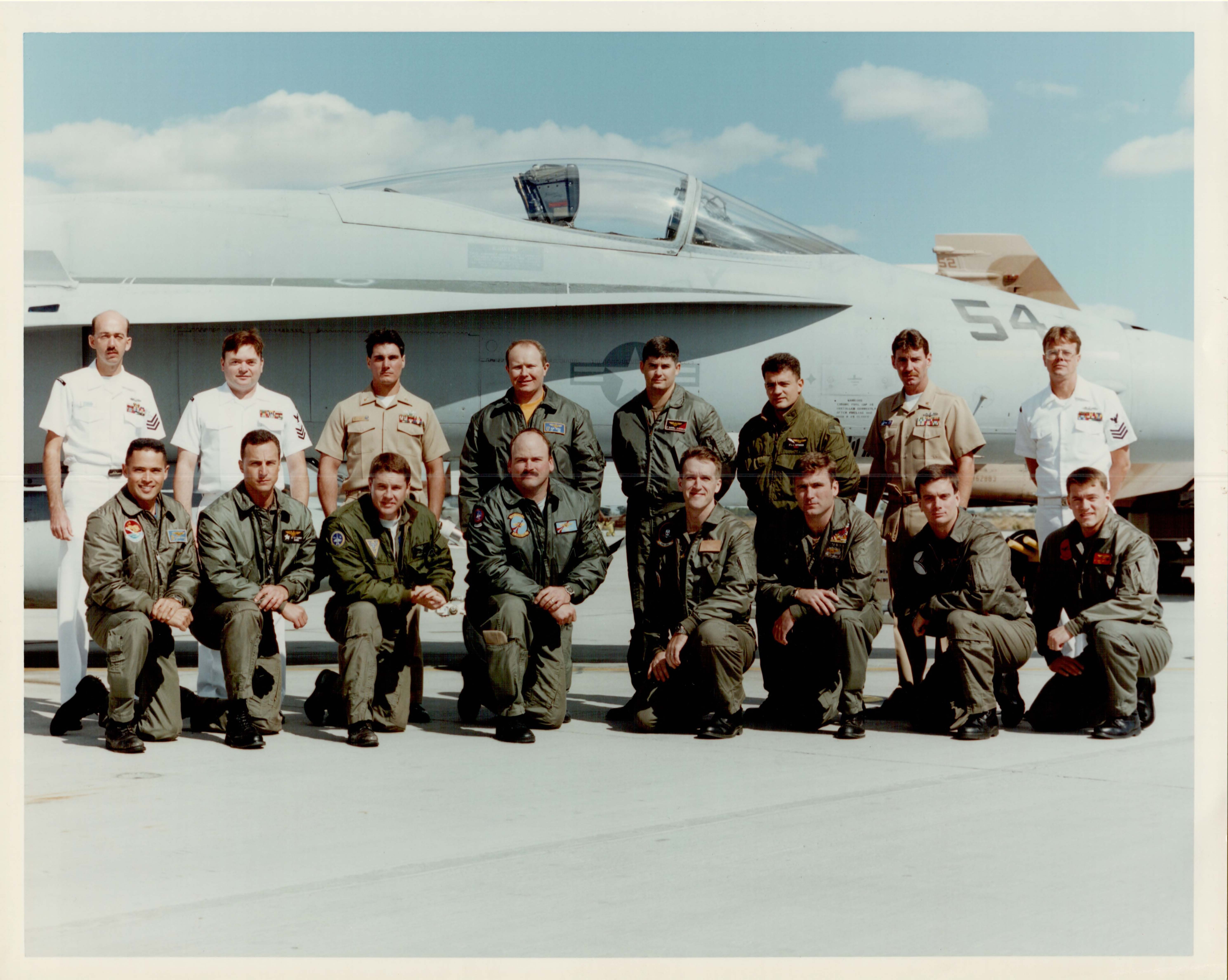 TOPGUN graduating class. Tony Wright graduated from TOPGUN in December of 1997.